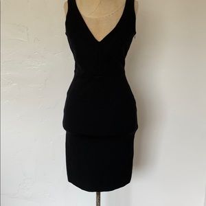 Stretchy fitted little black dress size 2